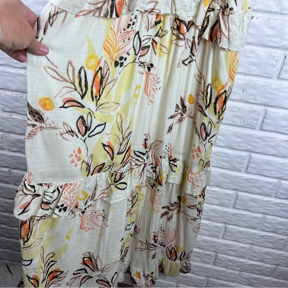 FREE PEOPLE Anita Maxi Dress Endless Summer Tiered Ruffle Watercolor Floral XS - Picture 14 of 14